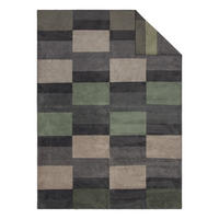 TAKARÓ 150/200 cm  - antracit/zöld, Basics, textil (150/200cm) - Novel