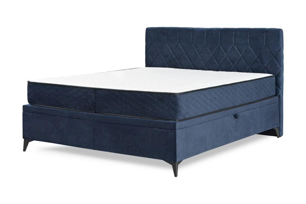 BOX KREVET     siva  - siva, Moderno, drvni materijal/drvo (160/200cm)