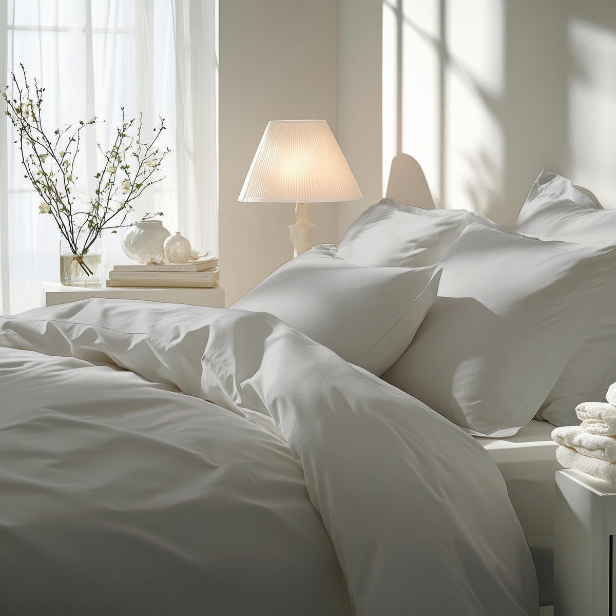 BETTWÄSCHE 2-teilig Satin 135/200 cm  - Hellgrau, Basics, Textil (135/200cm) - Florella