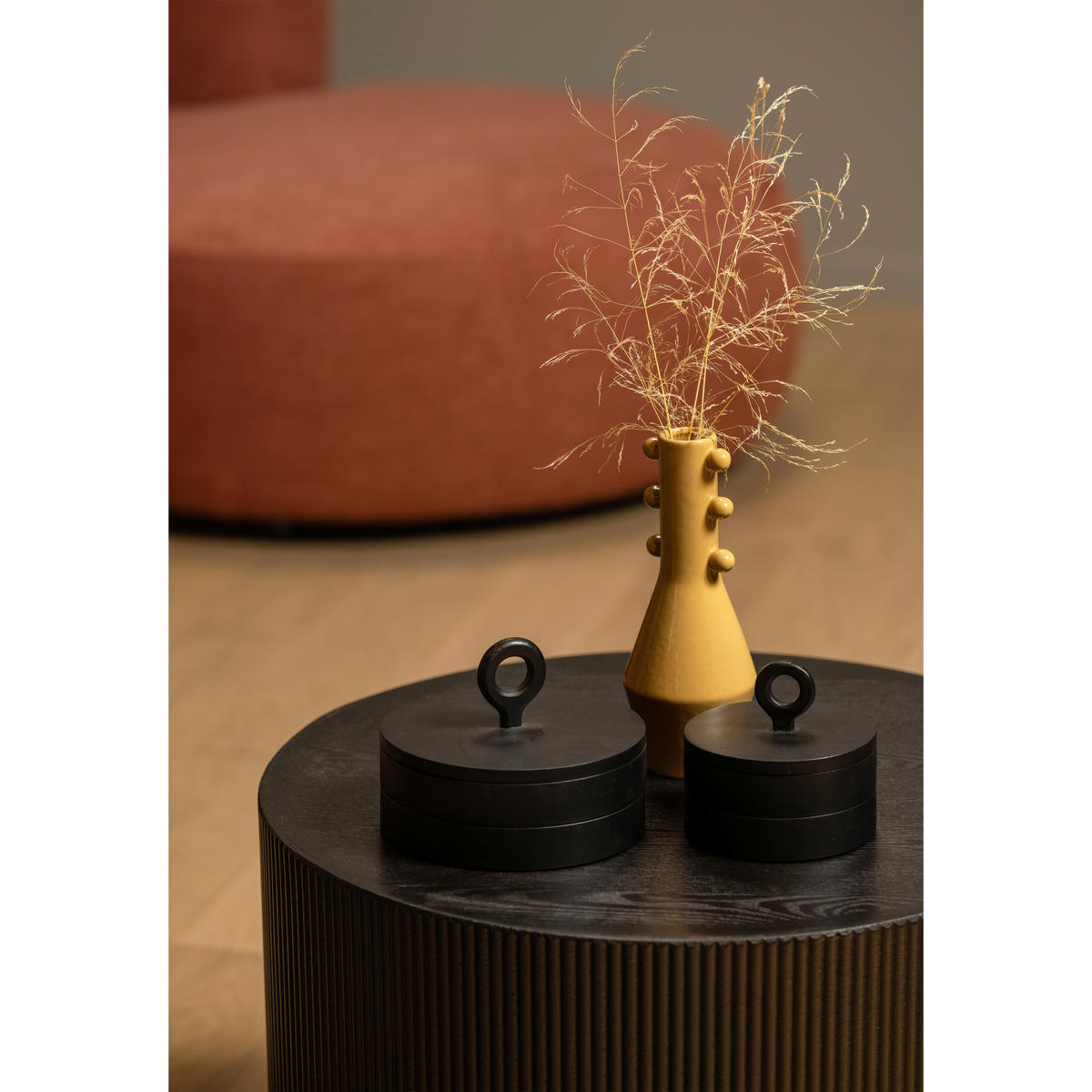 BEISTELLTISCH 60/60/40 cm Schwarz rund  - Schwarz, Design, Holzwerkstoff (60/60/40cm) - Livetastic