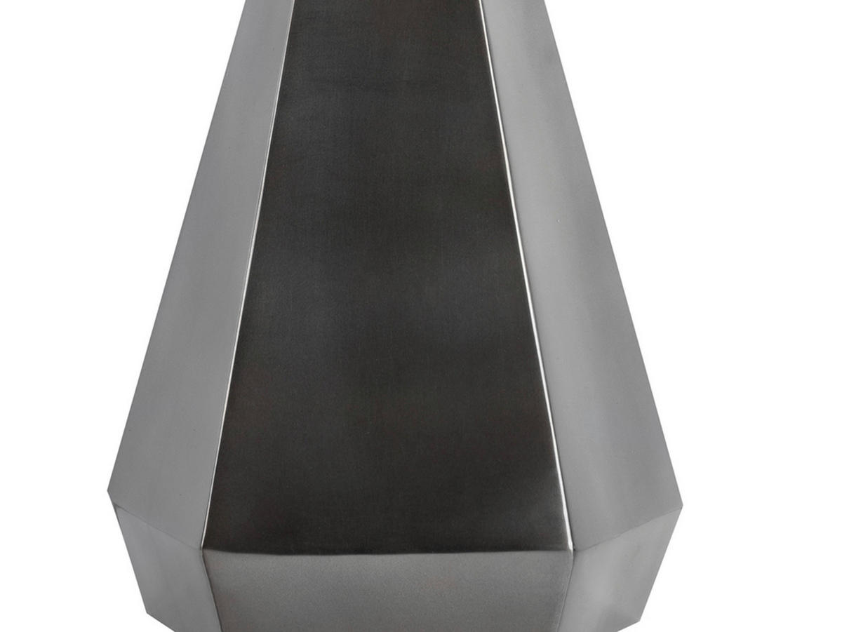 KERZENHALTER - Schwarz/Nickelfarben, Trend, Glas/Metall (20.5/20.5/48cm) - Kayoom