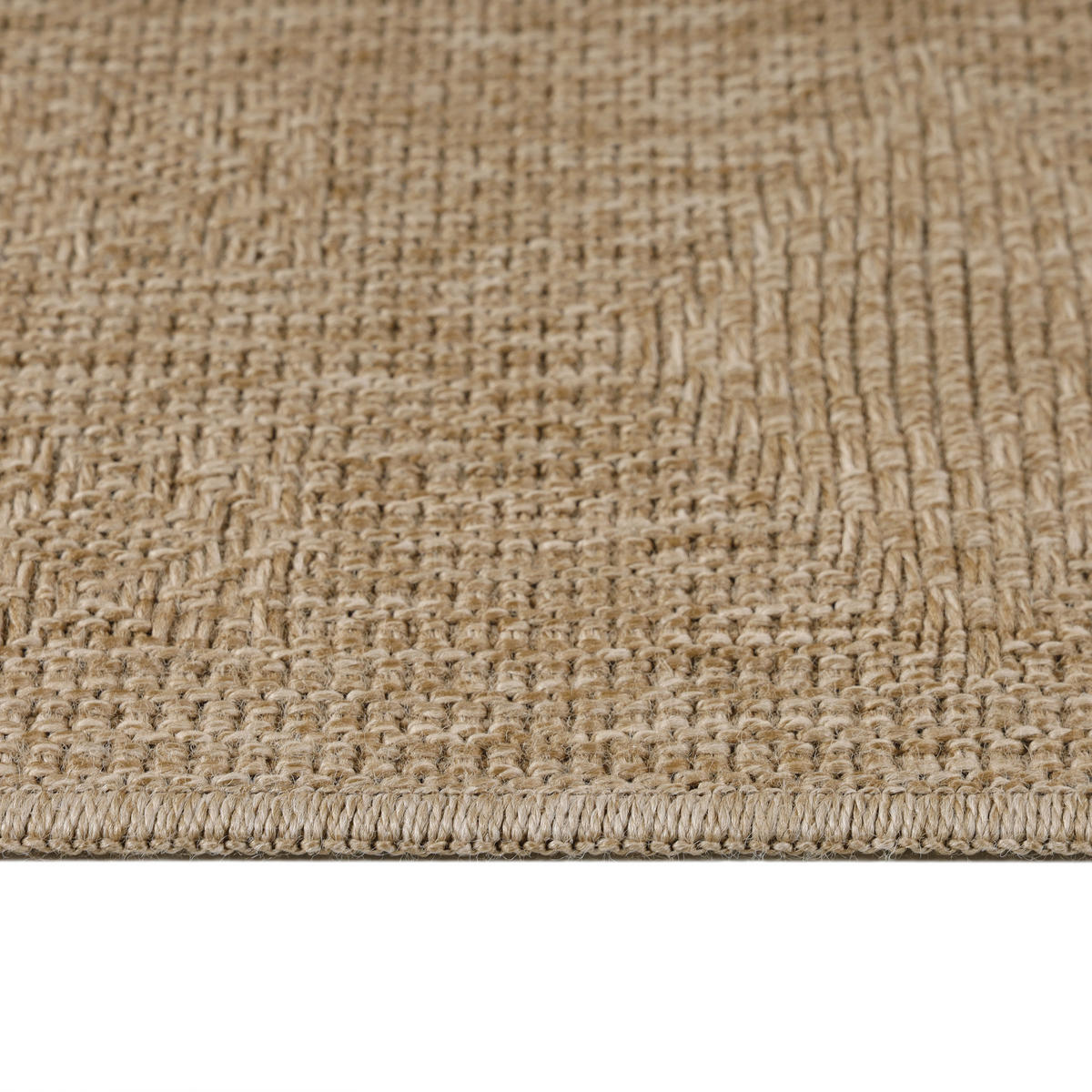 TEPPICH Outdoor Flachgewebe Vintage Polypropylen Balkon Beige Rechteckig 200x290 - Beige, Textil (200/290cm) - KADIMA DESIGN