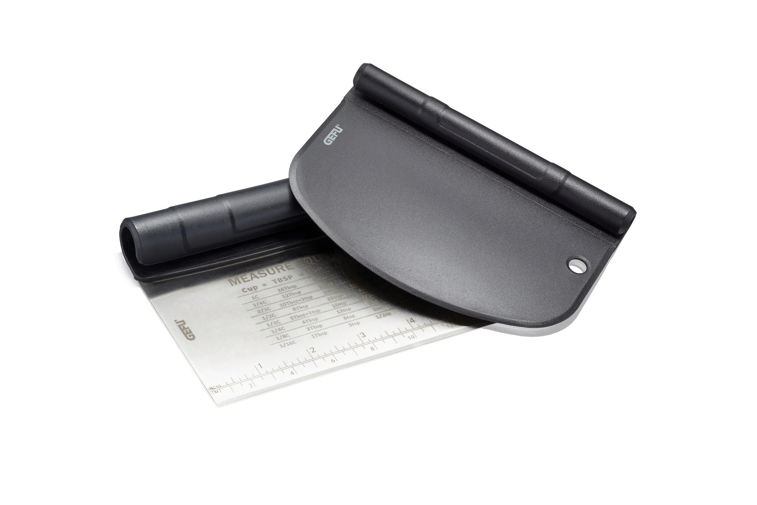 TEIGSCHABER - Edelstahlfarben/Schwarz, Basics, Kunststoff/Metall (15,2/11,3/2,8cm) - Gefu