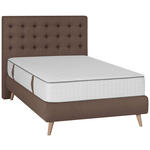 BOXSPRINGBETT 120/200 cm  in Braun  - Braun, Design, Holz/Textil (120/200cm) - Carryhome