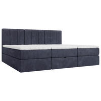 FAMILIENBETT - Schwarz/Dunkelblau, Design, Holzwerkstoff/Kunststoff (240/200cm) - Esposa