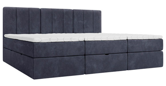 FAMILIENBETT - Schwarz/Dunkelblau, Design, Holzwerkstoff/Kunststoff (240/200cm) - Esposa