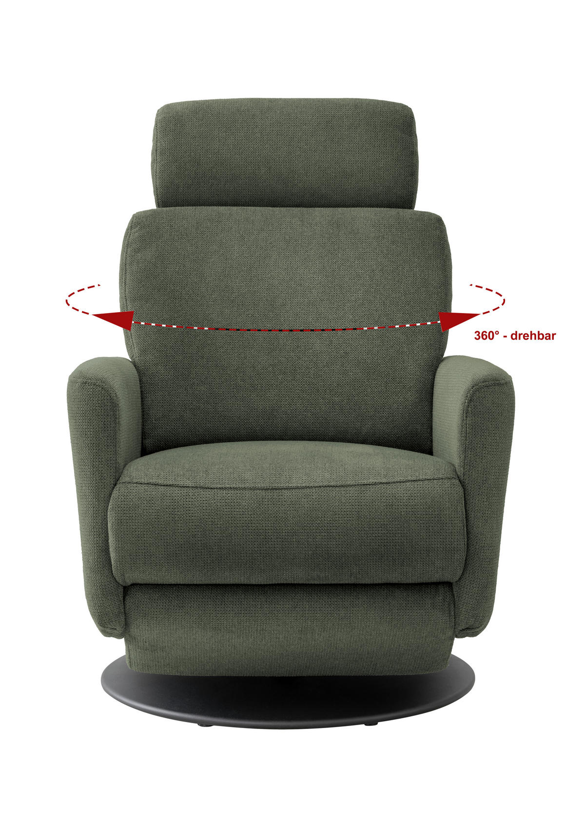 RELAXSESSEL in Textil Dunkelgrün  - Dunkelgrün/Schwarz, Modern, Textil/Metall (77/105/87-154cm) - Livetastic