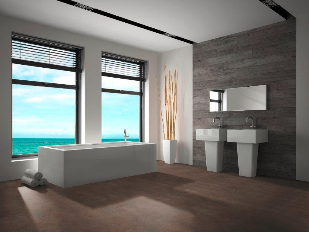 DESIGNBODEN Square  per  m² - Braun, Basics, Kunststoff (60/60/0.8cm)