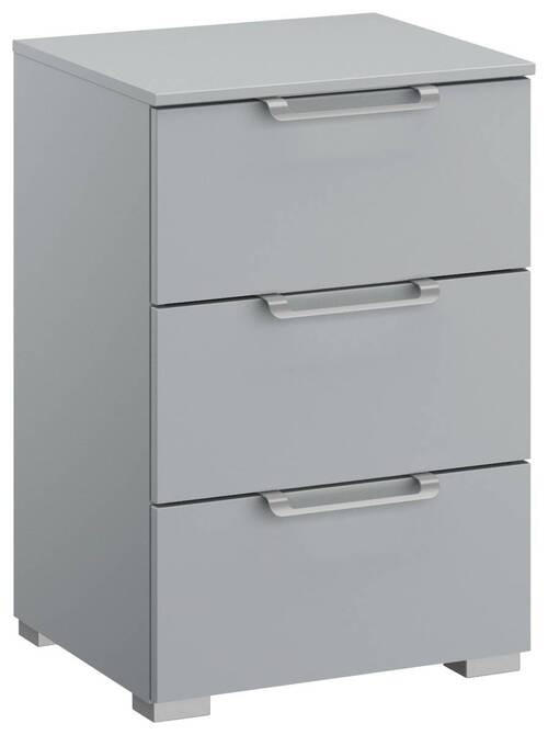 NACHTSCHRANK 40/61/42 cm  - Silberfarben/Hellgrau, Design, Holzwerkstoff/Kunststoff (40/61/42cm) - Novel
