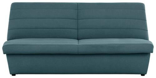 2-SITZER-SOFA Webstoff Petrol - Petrol/Schwarz, Design, Kunststoff/Textil (185/92/103cm) - LOOKS by W.Joop