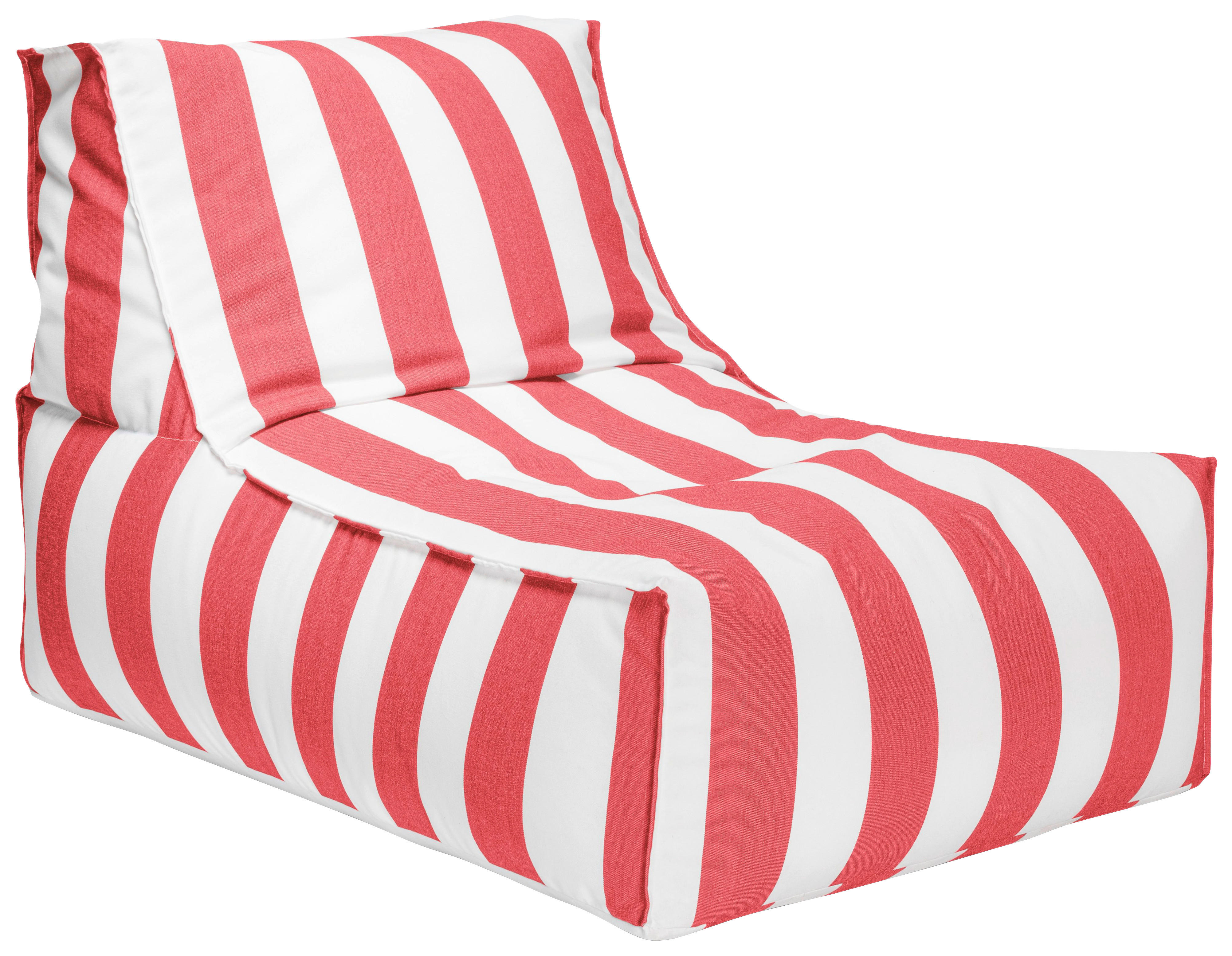 OUTDOORSITZSACK 280 l  - Rot/Weiß, MODERN, Textil (65/65/100cm)
