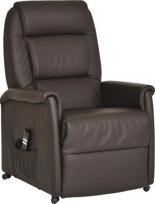 FERNSEHSESSEL in Braun  - Schwarz/Braun, KONVENTIONELL, Leder/Kunststoff (74/110/85cm) - Himolla