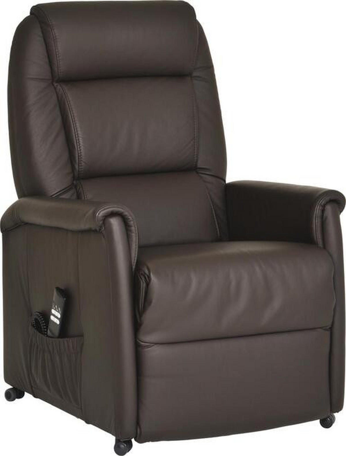 FERNSEHSESSEL in Braun  - Schwarz/Braun, KONVENTIONELL, Leder/Kunststoff (74/110/85cm) - Himolla
