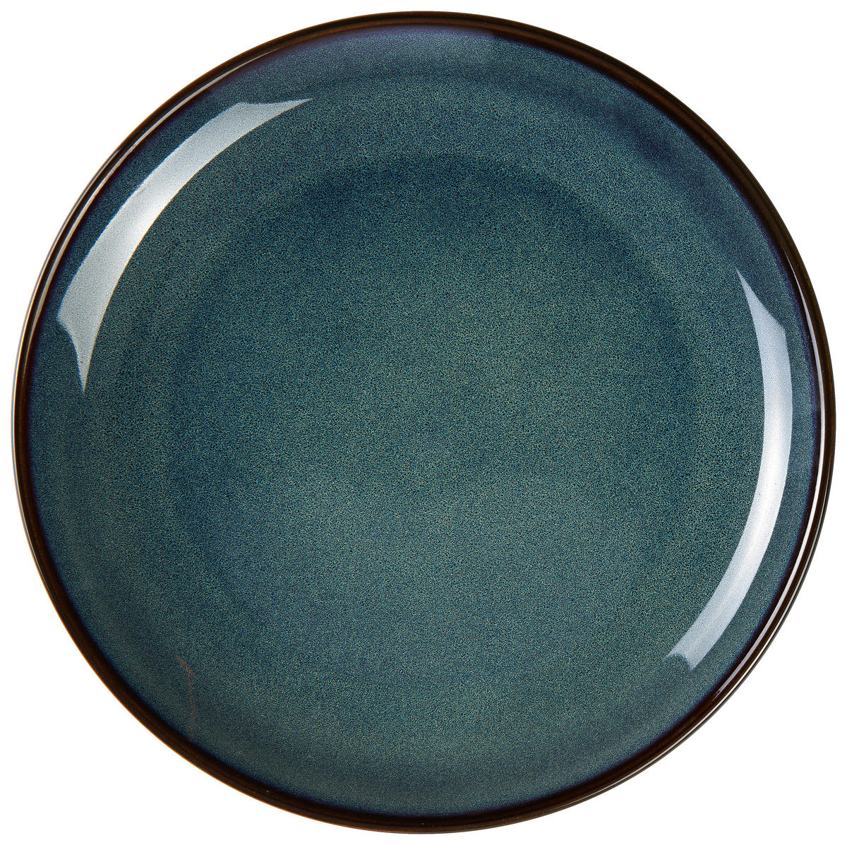 SPEISETELLER Blau, Braun, Schwarz 28 cm Bali  - Blau/Schwarz, Trend, Keramik (28cm) - Ritzenhoff Breker