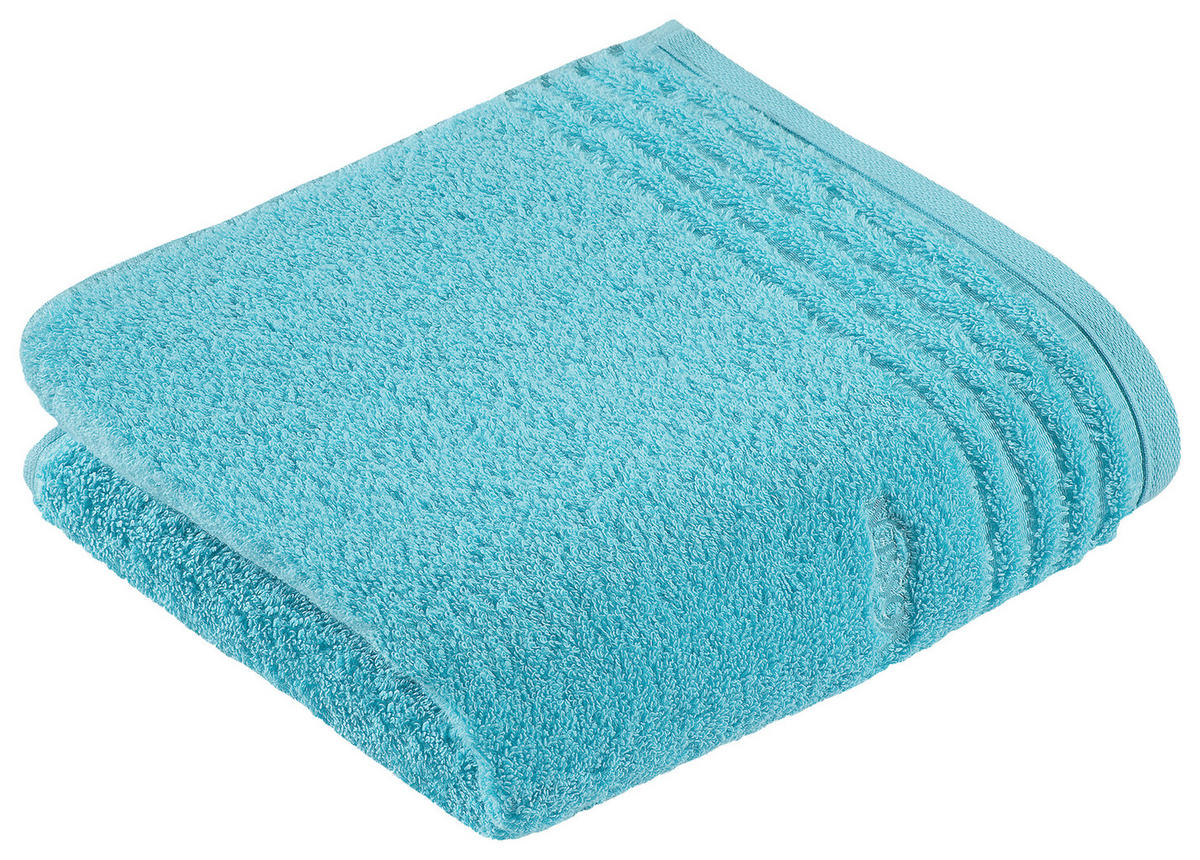 HANDTUCH 110/60 cm Vienna Style Supersoft NOS Vossen Wäsche Blau  - Blau, Basics, Textil (110/60cm) - Vossen