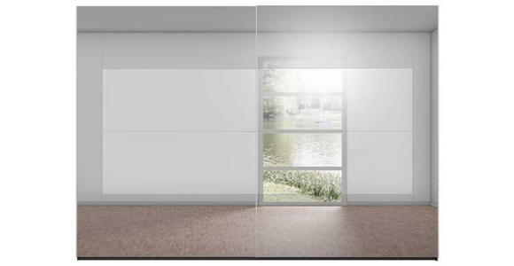 SCHWEBETÜRENSCHRANK 316/235/68 cm 2-türig  - Graphitfarben/Grau, Design, Glas/Holzwerkstoff (316/235/68cm) - Xora