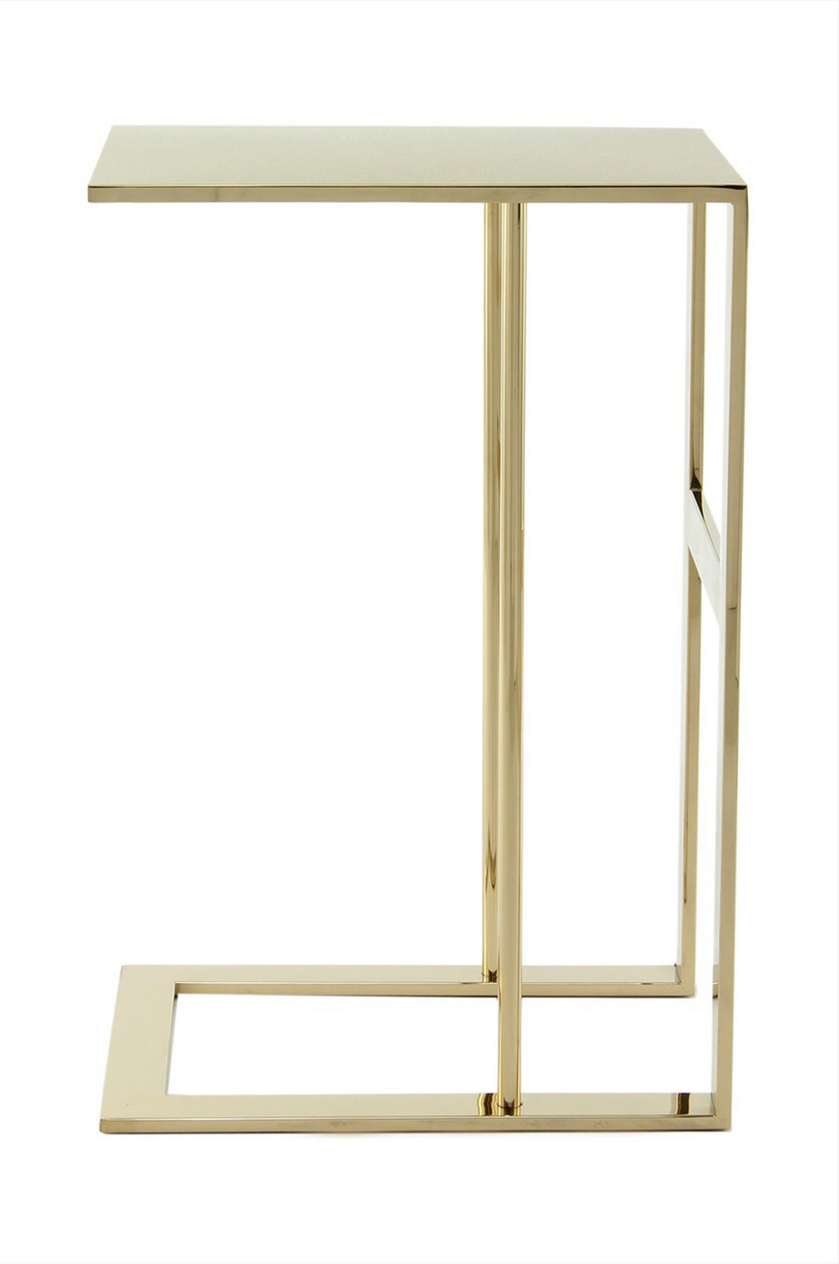 BEISTELLTISCH Goldfarben  - Goldfarben, Design, Metall (40/60/30cm) - Kayoom