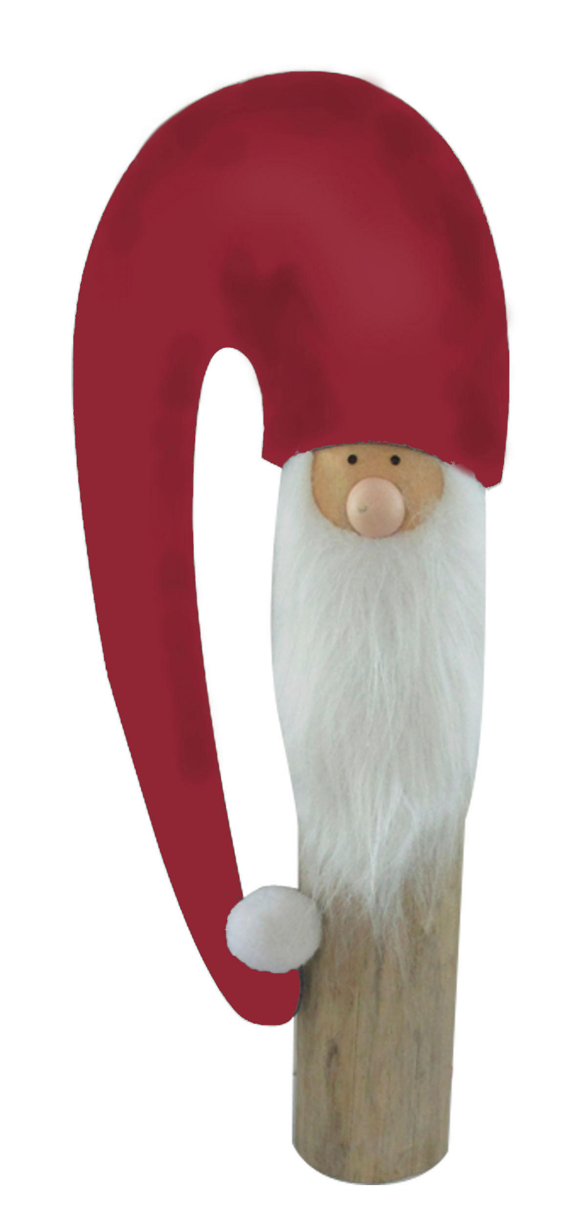 X-Mas Wichtel Natur, Rot, Weiß 22x58x11 cm