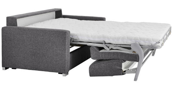 SCHLAFSOFA in Webstoff Grau - Chromfarben/Grau, KONVENTIONELL, Metall (188/86/97cm) - Novel