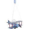 KINDERHÄNGELEUCHTE 42/45/75 cm   - Blau/Rot, KONVENTIONELL, Holz (42/45/75cm)