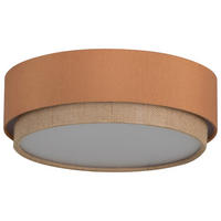 DECKENLEUCHTE 37/14 cm  - Naturfarben/Mokka, Trend, Kunststoff/Textil (37/14cm) - Collett's Monde