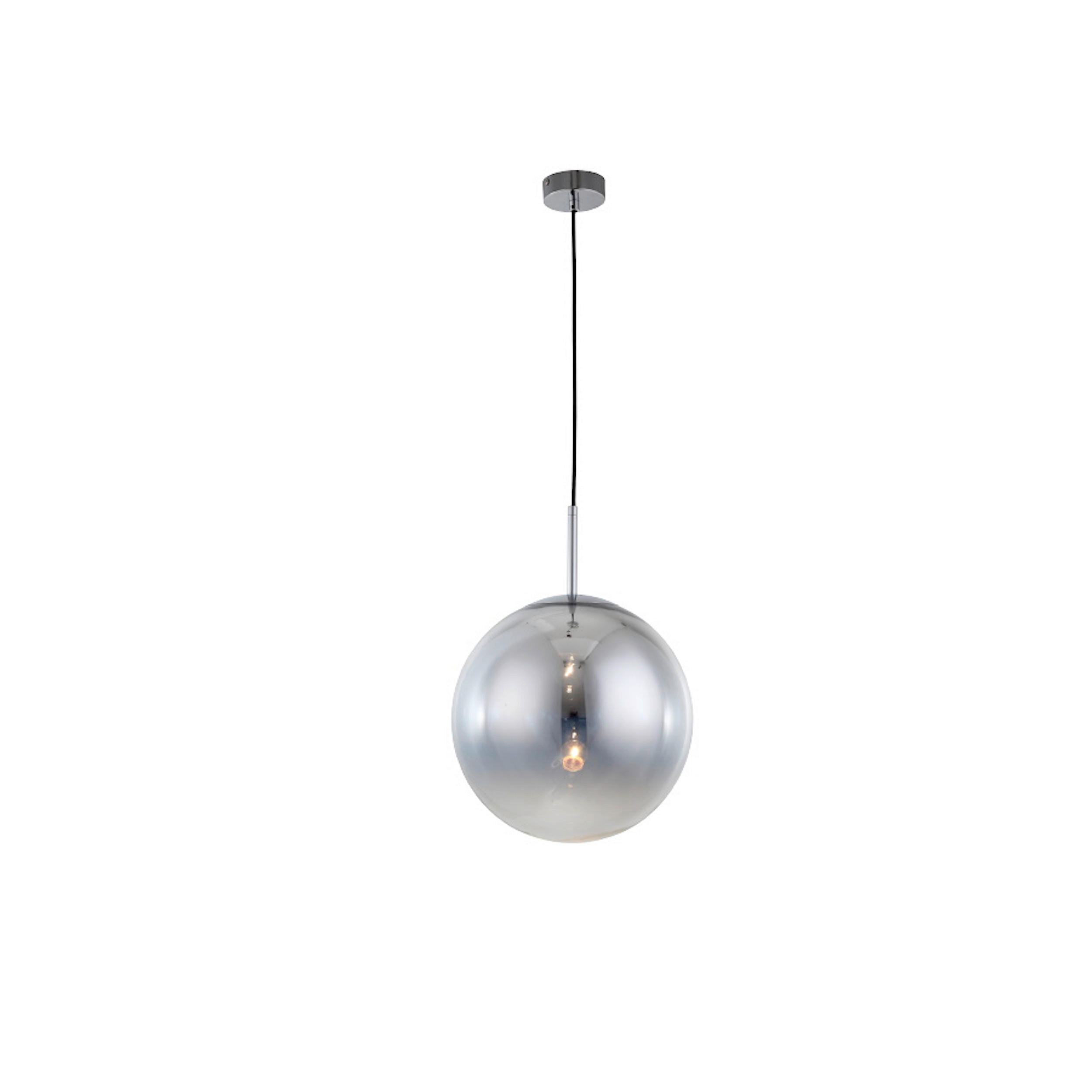 HÄNGELEUCHTE Palla 30/150 cm   - Chromfarben, KONVENTIONELL, Glas (30/150cm)