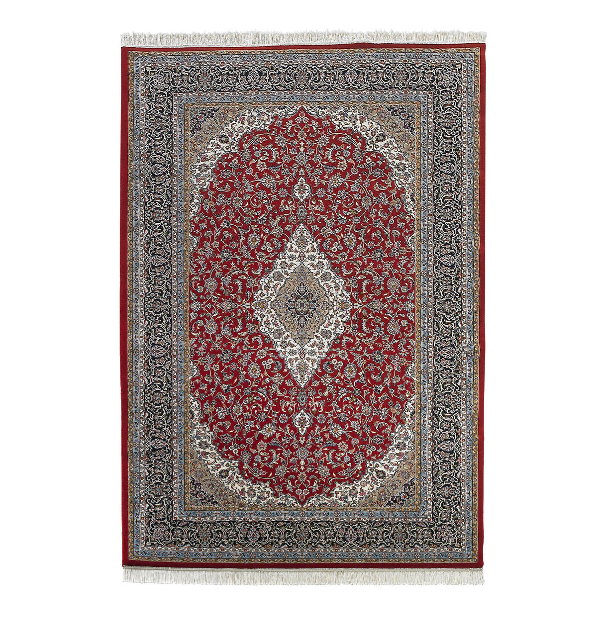 WEBTEPPICH 150/220 cm Isatis Keshan rot  - Rot, Lifestyle, Textil (150/220cm) - Cazaris