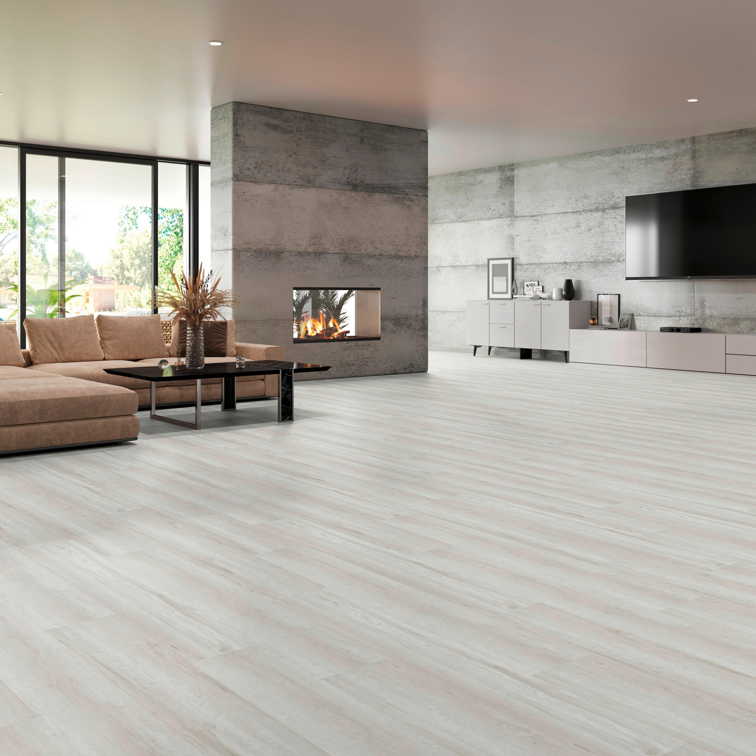 DESIGNBODEN Sensano Eiche Elster 100008801  per  m² - Design, Holz (121/28,8/0,85cm) - Tilo