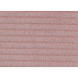 ECKSOFA Rosa Cord  - Chromfarben/Rosa, KONVENTIONELL, Textil/Metall (219/311cm) - Hom`in
