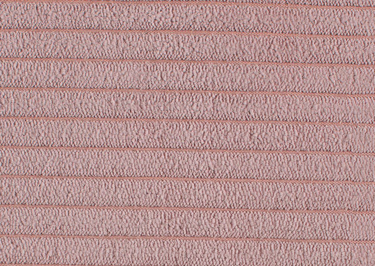 ECKSOFA in Cord Rosa  - Schwarz/Rosa, Design, Holz/Textil (174/270cm) - Pure Home Lifestyle