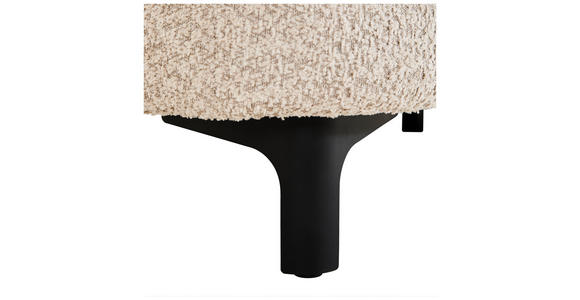 2,5-SITZER  in Chenille Beige  - Beige/Schwarz, KONVENTIONELL, Textil/Metall (200/84/99cm) - Carryhome