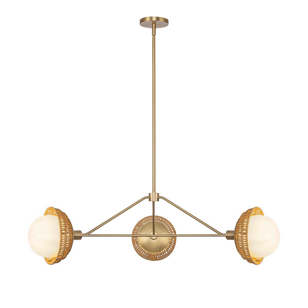 KRONLEUCHTER 101,4/26,7 cm   - Goldfarben, KONVENTIONELL, Glas/Holz (101,4/26,7cm) - Elstead Lighting