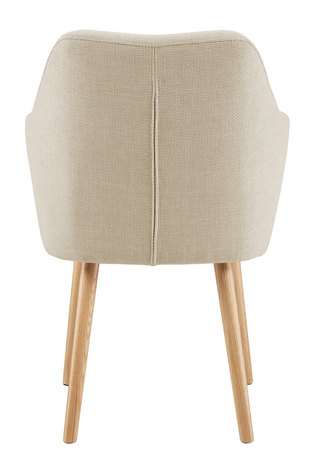 ARMLEHNSTUHL  in Struktur  - Beige/Naturfarben, MODERN, Holz/Textil (62/84/60cm) - Livetastic