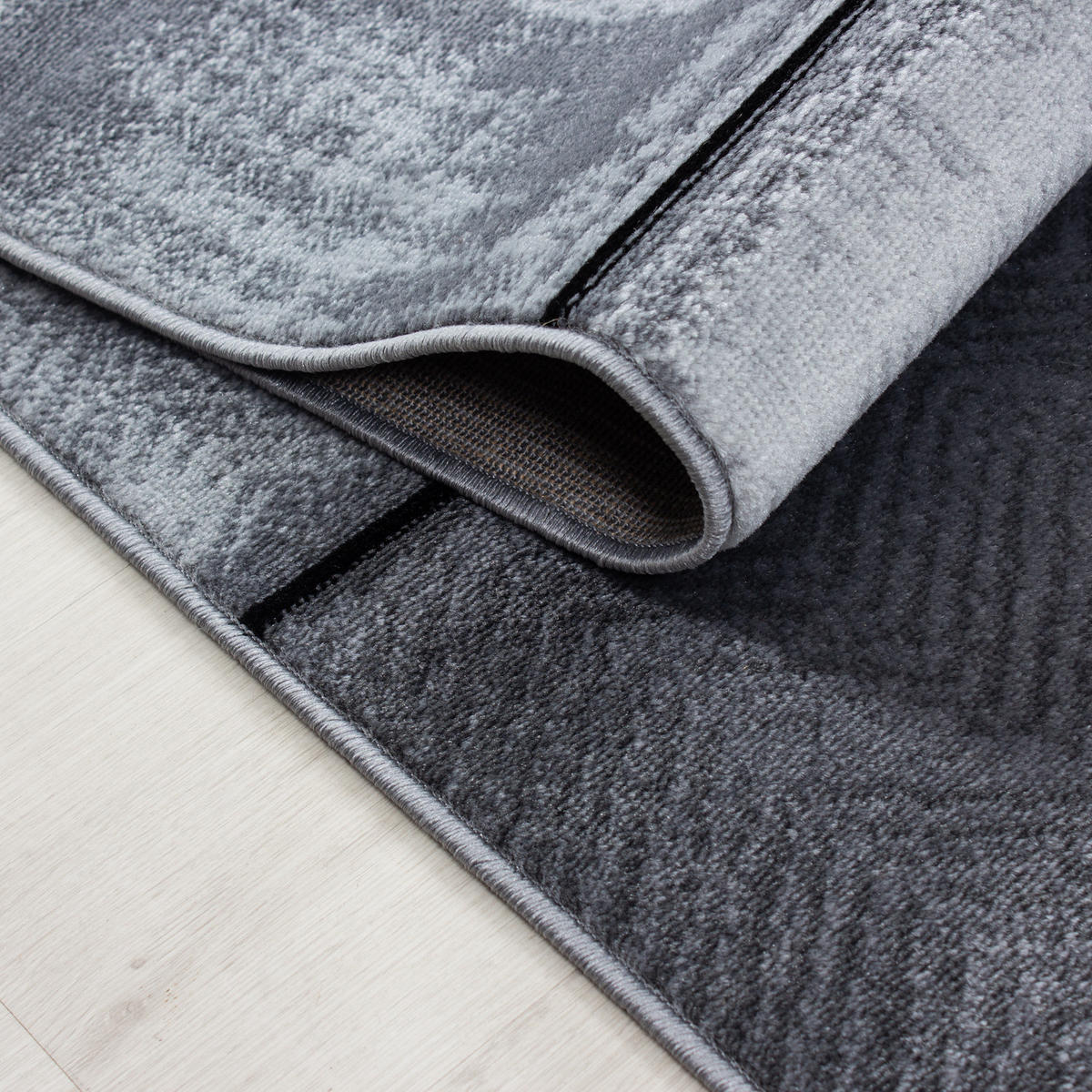 FLACHWEBETEPPICH 240/340 cm Parma Schwarz  - Schwarz, Design, Textil (240/340cm) - Novel