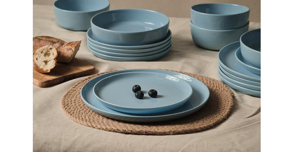 KOMBISERVICE Blau Colori blu 24-teilig 6 Personen  - Blau, Trend, Keramik - Novel