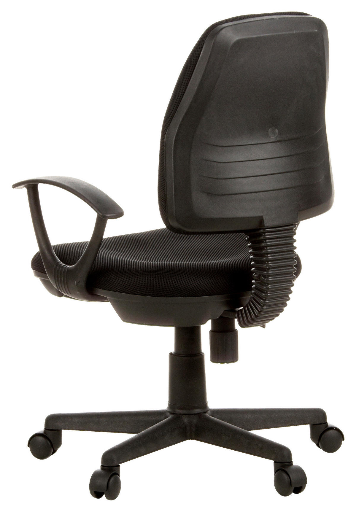 VRTLJIVI STOL umetna masa, tekstil črna  - črna, Moderno, umetna masa/tekstil (57/106/44cm) - MID.YOU