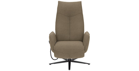 RELAXSESSEL in Textil Hellbraun  - Hellbraun/Anthrazit, Design, Textil/Metall (71/114/84cm) - Johann Jakob