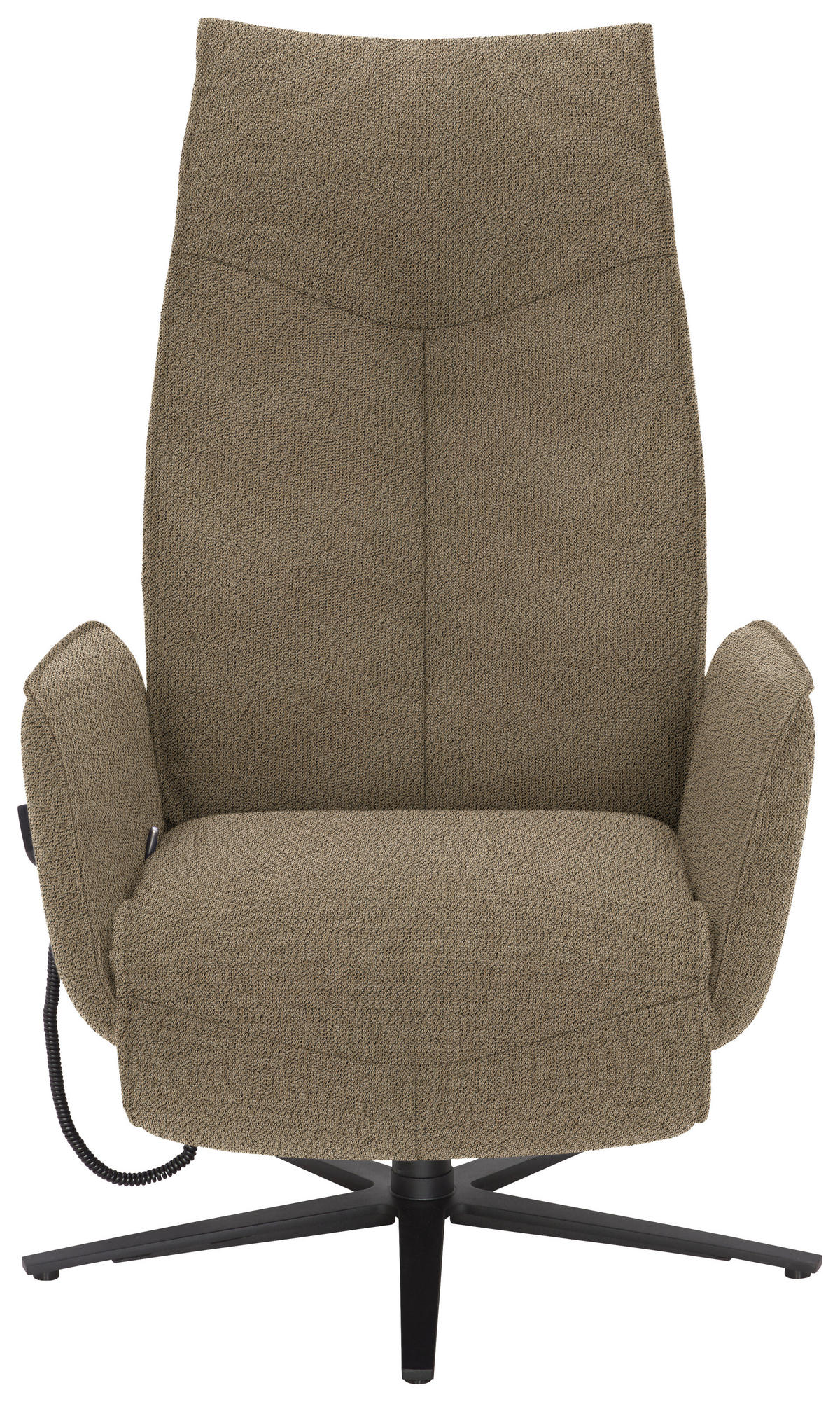 RELAXSESSEL in Textil Hellbraun  - Hellbraun/Anthrazit, Design, Textil/Metall (71/114/84cm) - Johann Jakob