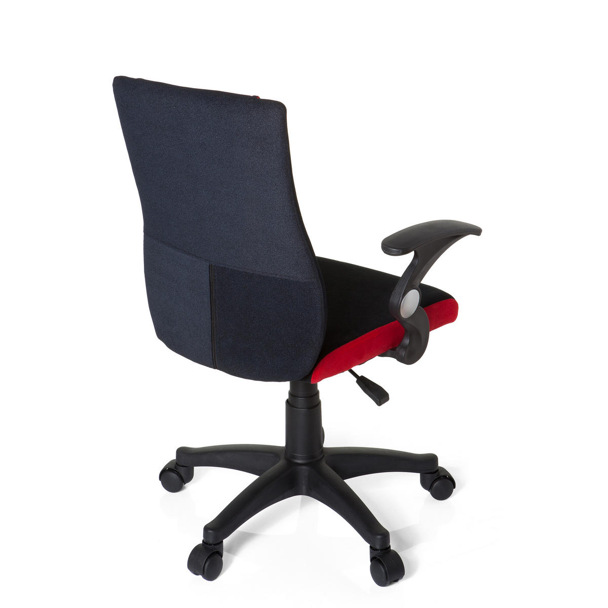 OTOČNÁ ŽIDLE PRO MLÁDEŽ, červená, černá - černá/červená, Basics, plast (50/87-97/40cm) - MID.YOU