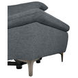 ECKSOFA Dunkelgrau Webstoff  - Dunkelgrau/Schwarz, KONVENTIONELL, Textil/Metall (225/288cm) - Carryhome