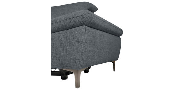 ECKSOFA Dunkelgrau Webstoff  - Dunkelgrau/Schwarz, KONVENTIONELL, Textil/Metall (225/288cm) - Carryhome