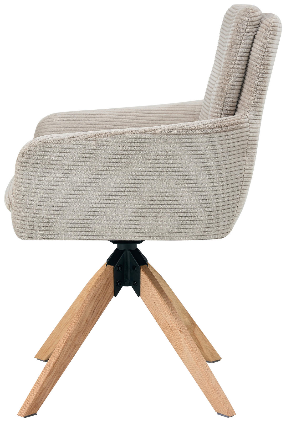 ARMLEHNSTUHL in Holz, Metall, Textil Taupe  - Taupe/Naturfarben, KONVENTIONELL, Holz/Textil (60/93/65,5cm) - Livetastic