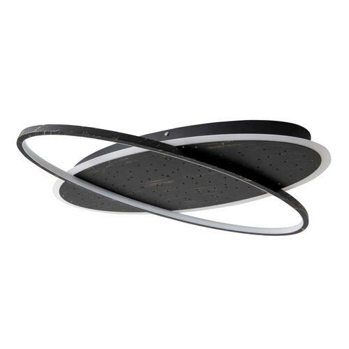 LED-DECKENLEUCHTE Stelaris   - Goldfarben/Schwarz, Design, Kunststoff/Metall (60/6,5/47cm) - Näve