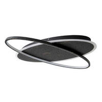 LED-DECKENLEUCHTE   - Goldfarben/Schwarz, Design, Kunststoff/Metall (60/6,5/47cm) - Näve