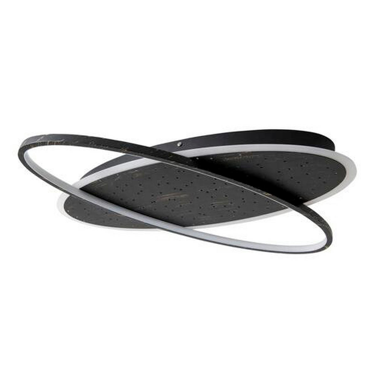 LED-DECKENLEUCHTE   - Goldfarben/Schwarz, Design, Kunststoff/Metall (60/6,5/47cm) - Näve