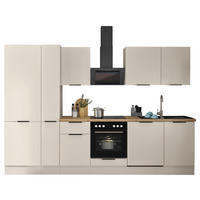 KÜCHENBLOCK   in Kaschmir  - Kaschmir/Schwarz, Basics, Holzwerkstoff/Metall (310/211/60cm) - Carryhome