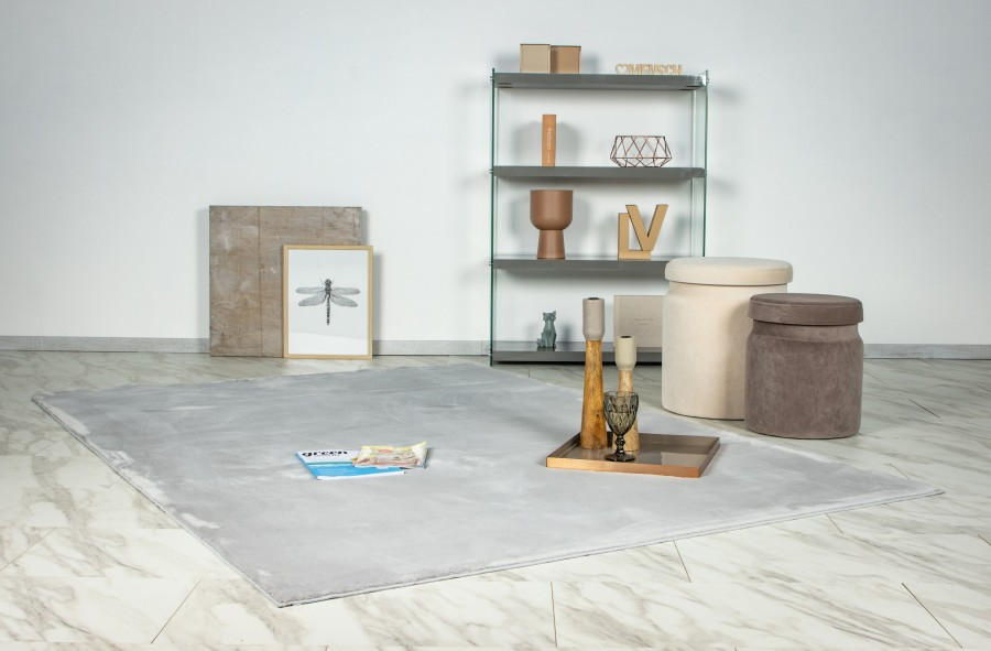 ČUPAVAC 120/170 cm   srebrne boje  Loft  - srebrne boje, Basics, tekstil (120/170cm)