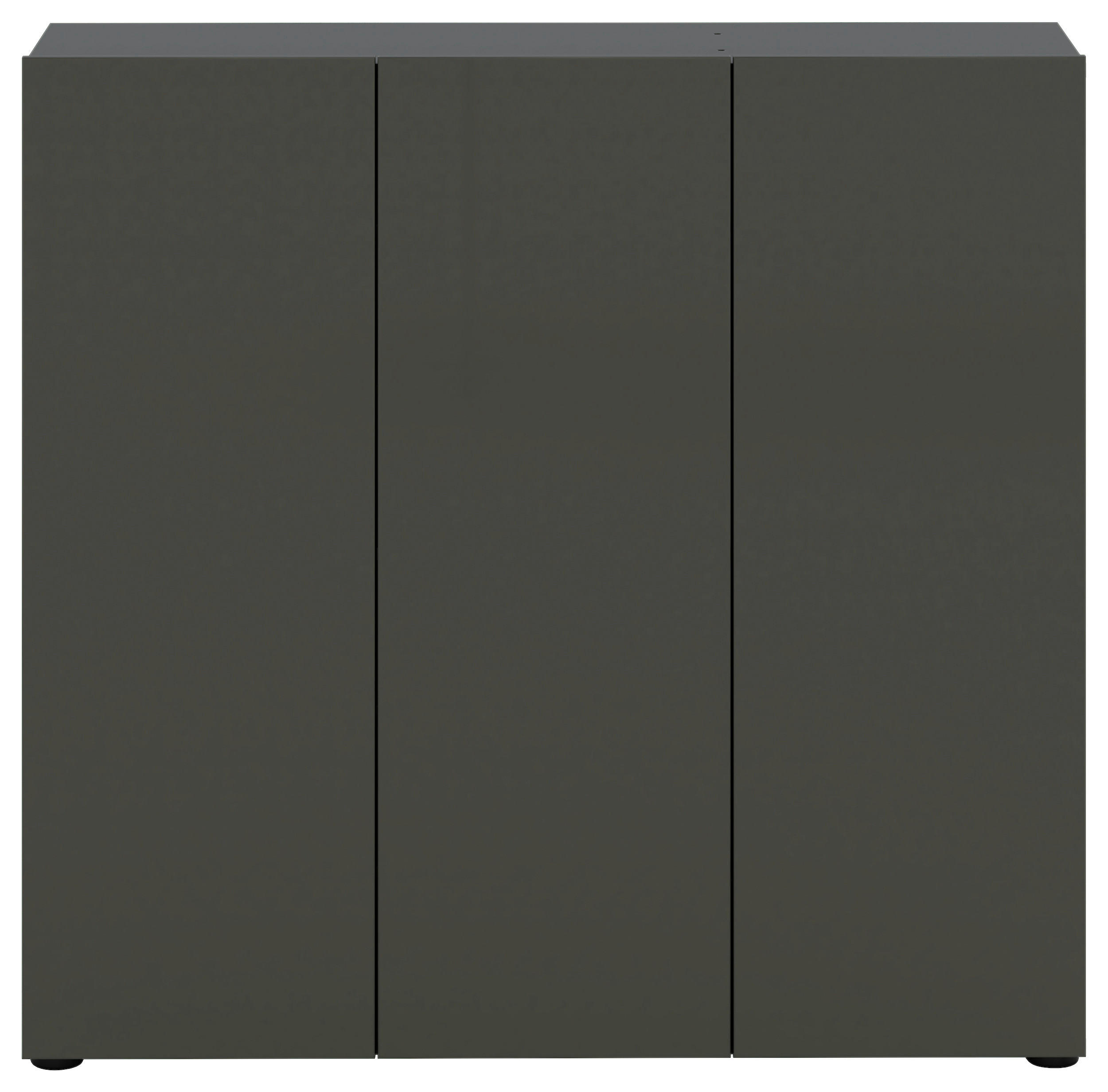 SCHUHSCHRANK Anthrazit - Anthrazit/Schwarz, Design, Holzwerkstoff/Kunststoff (120/115/34cm) - Xora