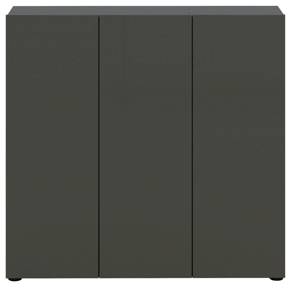 SCHUHSCHRANK Anthrazit  - Anthrazit/Schwarz, Design, Holzwerkstoff/Kunststoff (120/115/34cm) - Xora