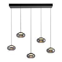 LED-PENDELLEUCHTE 110/36/120 cm  - Schwarz, Design, Kunststoff/Metall (110/36/120cm) - Schöner Wohnen